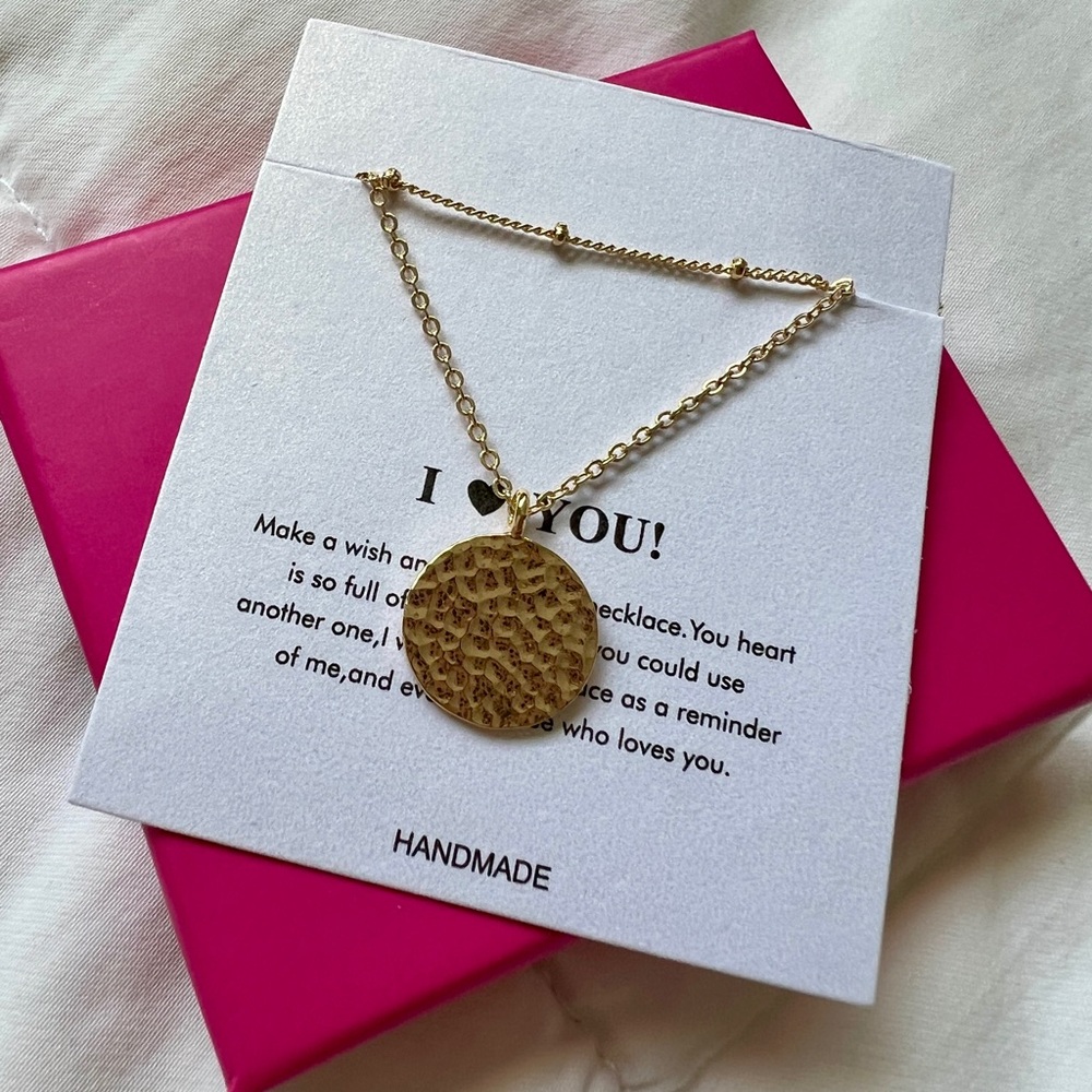 14k Dainty Layered Pendant Necklace